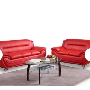 Couches and 2 bar stools